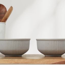 Ceramic Serving Bowl Grey Fringe Ceramic Bowl | Snack Bowl-image-21