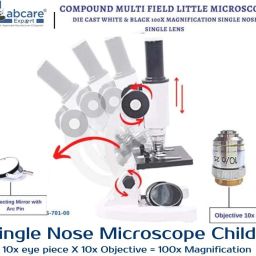 labcare 100X kids Microscope for Kids Students Adults, Baby with Microscope Slides image 2
