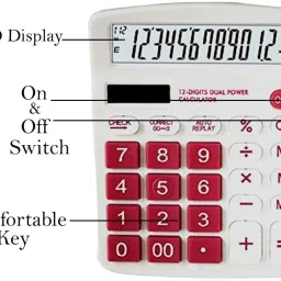 erty Real Solar Check&Correct Calculator High Quality 12 Digits Dual Power Calculator ot 612 BasicCalculator image 4