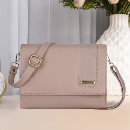 Beige Women Sling Bag women's sling bag with shoulder strap and 8 pocket-image-87
