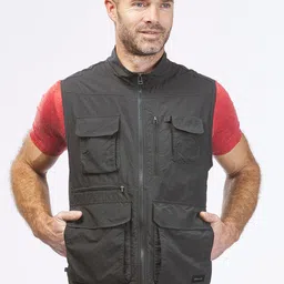 FORCLAZ By Decathlon Men Multi Pocket Travel Vest Jacket-34