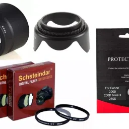 Schsteindar 5Pcs Combo Camera Lens Kit for Canon 200D,200D Mark II,250D Lens kitLens Hood-41