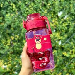 Cute Kuromi 600ml BPA Free Water Bottle with Straw | Leakproof Flip Top Bottle-image-78