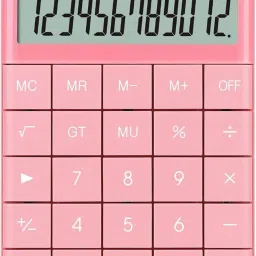 Laptop Keyboard Calculator 12 Digit,Dual Power Battery and Solar Big Square Button Calculator,Easy to Press,for School Office Business Home FinancialCalculator-24