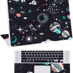 Inkykart Space D4 Top+Wrist Pad Vinyl Laptop Skin/Sticker/Cover vinyl Laptop Decal 17.3-image-67