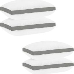 Polyester Fibre Solid Sleeping Pillow Pack of 4-image-10