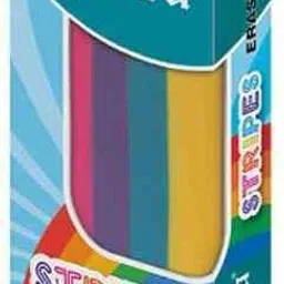 Stripes Eraser Pack of 10 Multicolour Non-Toxic Eraser-picture-17