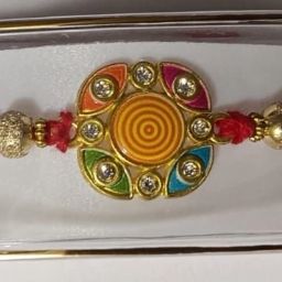 newlookrakhi Designer RAKHI-10001 Mauli Thread Rakhi Set image 2