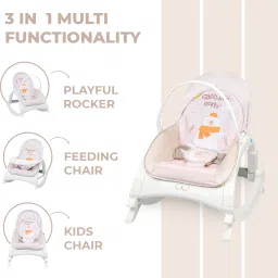 r for rabbit Baby Rocker with Music and Vibration, Adjustable backrest Rocker image 2
