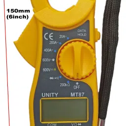 dumdaar Mini Pocket-Sized 1pc Digital Clamp Meter Electronic Tong Tester Clamping Meter Digital Multimeter with 1pc Non Voltage Alert 1pc and Continuity Tester (Pack of 3pc) Digital Multimeter image 2