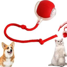 decorvaiz Smart LED 360° Rotating Cat Toy Ball Cat Dancing Ball Pet Rolling Ball Plastic, Silicone Ball For Dog & Cat-22