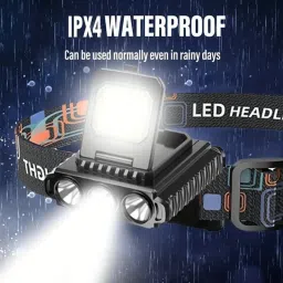 degno 5 in 1 headlamp battery head torch waterproof cob head light camping, repairing Torch image 2
