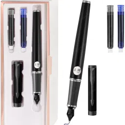 Fountain Pen for Students Iridium Tip Nib Refillable Fountain Pen with 2 Refills Fountain Pen-image-70