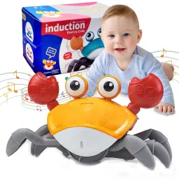 Crawling Crab Toy Rechargeable with Lights & Music for Kids & Infants-14