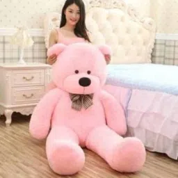 Pink Teddy Bear 4 feet Stuffed Animals Plush Toy Doll for Girlfriend Children- 120 cm-8