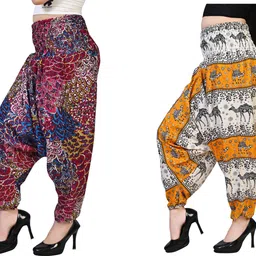 narnari Printed Rayon, Cotton Women Harem Pants-picture-24