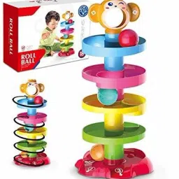 snm97 Ball Drop and Roll Swirling Tower for Baby and Toddler image 5