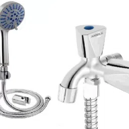 Complete Set of Premium 5 Function 5GEAR Chrome Finish Hand Shower 2in1 Tap Handheld-image-64