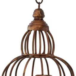Maroon Copper Hanging Lantern-18