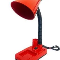 emmkitz 222 With (TESTER RED) Adjustable (Lustrous RED) Table Lamp (30 cm, RED) Table Lamp image 2