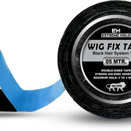 5mtr Black Wigs tape/ Double Sided used as Patch & Toupee-for Men & Women Hair Accessory Set-image-22