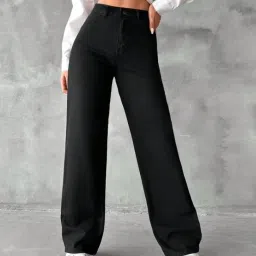 Women Boyfriend High Rise Black Jeans-image-62