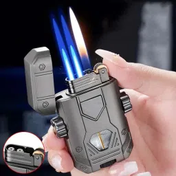 ™Flabox Swivel Lighter Spinning Top Double Flame Lighter Luminou Pocket Lighter-image-33