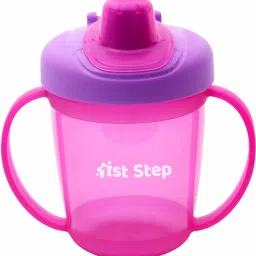BPA Free Anti-Spill Hard Spout Baby Sipper Cup with Twin Handle & Cover - 250ml-15