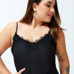 Trendyol Plus Size Lace Inserts Shoulder Straps Top-image-64