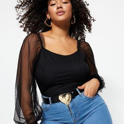 Trendyol Sweetheart Neck Regular Top-picture-53