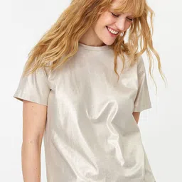 Trendyol Round Neck Shimmer Top-picture-26
