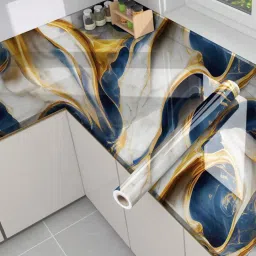 200 cm Self Adhesive Glossy Marble Foil Waterproof Sticker For Kitchen And Home Self Adhesive Sticker-image-75