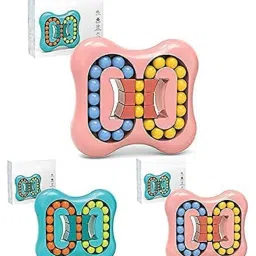 ktrs Magic Bea Cube Intelligent Funny Rotating Fingertip Top Toy Stress Relief Toy Magic Bean Rotating Toy Magic Bean Rotating Cube image 3