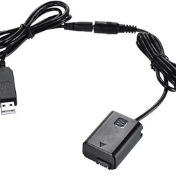 FOTON POWER NP-FW50 Dummy Battery + DC Power Bank (5V 2A) USB Adapter Cable Replacement Camera Battery Charger-picture-13