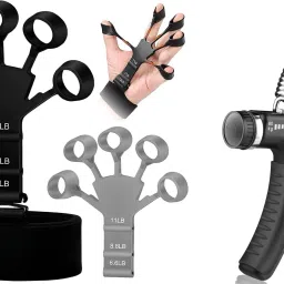 Gym Combo Of Finger Exerciser With Adjustable Hand Gripper Fitness Accessory Kit Kit-picture-24