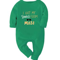 Zeezeezoo Kids Typography Printed Pure Cotton Bodysuit-image-71