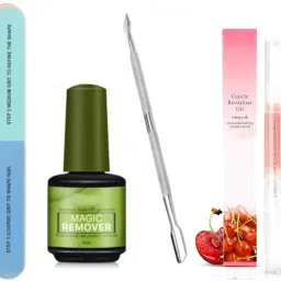 Gel Nail Polish Remover, Cuticle OiL with 6 Step Buffer, Magic Remove-16