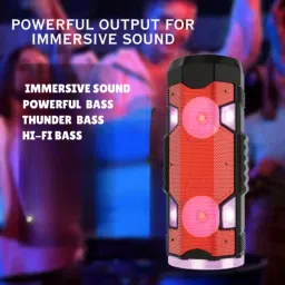 GUGGU (PORTABLE BLUETOOTH PARTY SPEAKER)With Mic & 7Hr Playback With Hi Bass SoundE45 20 W Bluetooth Party Speaker image 4