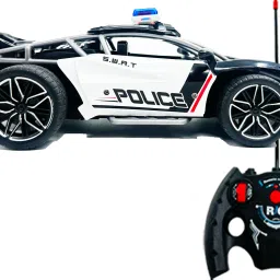 1:16 High Speed Police Remote Control Car with Light and Spray (Rechargeable)-picture-21