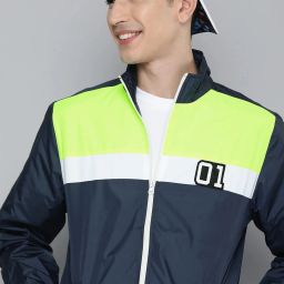 Men Colorblock Sports Jacket-image-48