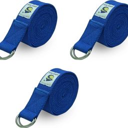 8ft Set of 3 Heavy Duty Yoga Strap - Cotton Yoga Strap Cotton Yoga Strap-image-45