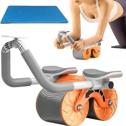 deoxys Automatic Rebound Abdominal Wheel, 4d Ab Roller With Elbow Support Ab Exerciser image 4