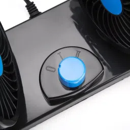 gadiparts Car Fan 12V 360 Head 2 Speed Quiet Strong for All Auto Vehicles-Y2554 Car Interior Fan image 4