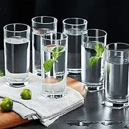 (Pack of 6) Glass Suitable For Drinking Water, Juice, Cocktail, Bourbon, Wine, Soda, Sharbat, Mocktail, Whisky | Glass Set For Gift Someone At Their Birthday, Anniversary, Party, Event Gift Etc. Glass Set Glass Set Glass Set Water/Juice Glass-13