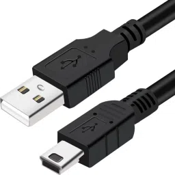 Fedus Micro USB Cable 2 A 5 m USB Charger Cable USB 2.0 A to Mini 5 pin B Cable for External HDDS/Camera/Card Readers (Black, 5m)-image-26
