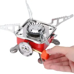 Mini Gas Stove Portable Camping Burner Foldable Outdoor Cooking Gear Stainless Steel Manual Butane Gas Stove-image-18