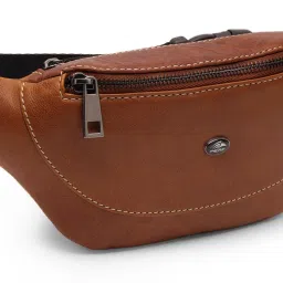 Perf Adjustable Sling Bag for Men & Women | Genuine Leather Waist Pouch-image-21