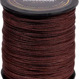 1mm Nylon Macrame Thread Cord Dori For Art Craft & DIY Projects (Brown) Thread-0