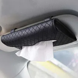 Sun Visor Black Back Seat Tissue Napkin Box Holder, (Black, Sun Visor ) Vehicle Tissue Dispenser-picture-41