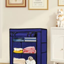 Small Cloths Wardrobe Carbon Steel Collapsible Wardrobe-image-71
